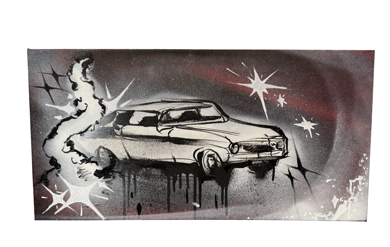 "Spraypainted Classic Car" Tagged by Guez