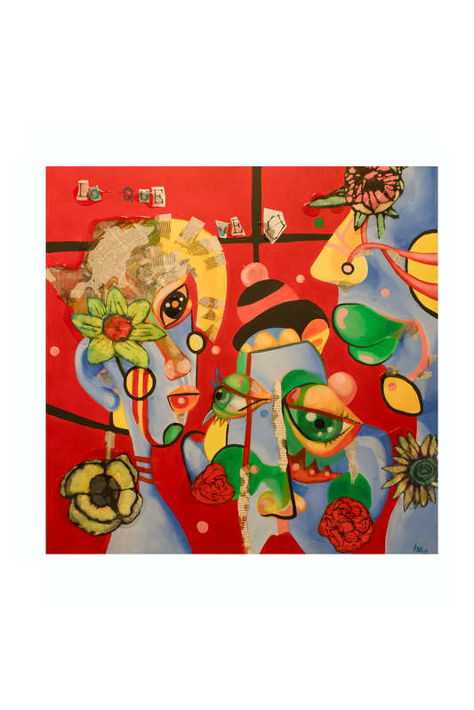 "Garden Faces Collage" Adriana Barrera Bonnells Original