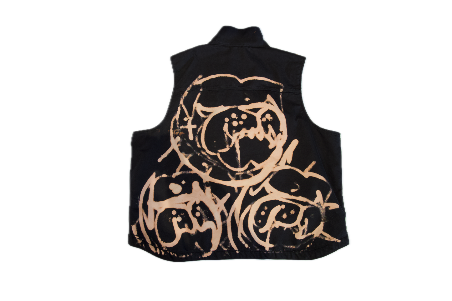 Sleeveless Rugged Outwear Vest rizzed by Guez - Sparkle / Dawg on fire - Adults Small