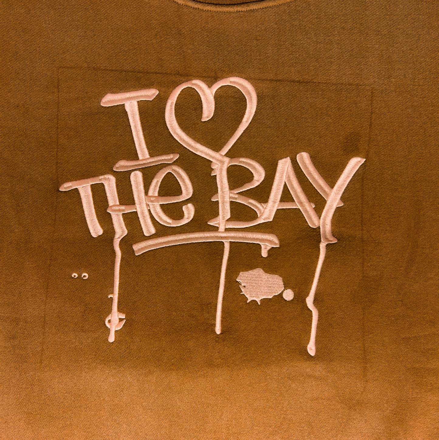 Crew Neck Pull Over - "I <3 the bay" & "Carrousel"Horse Rider - Brown