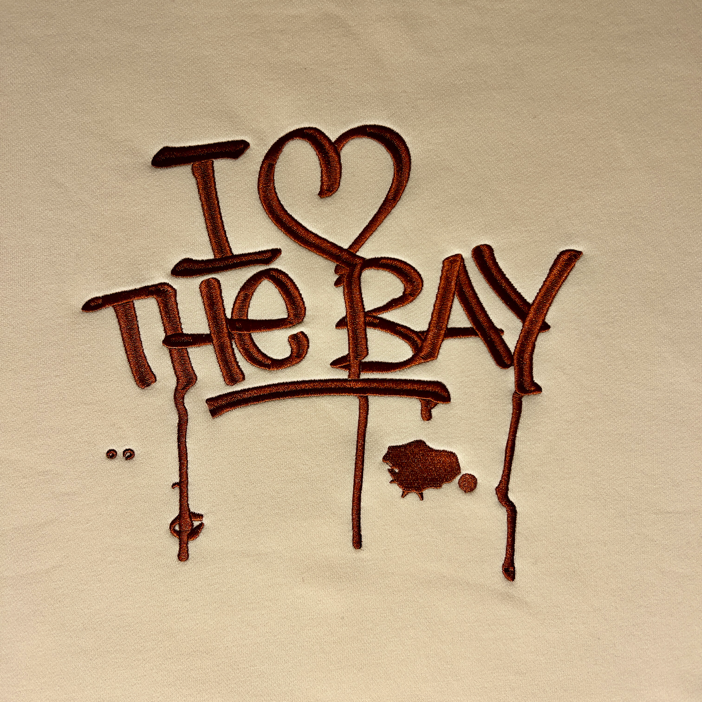 Crew Neck Pull Over - "I <3 the bay" & Carrousel Horse Rider - Beige