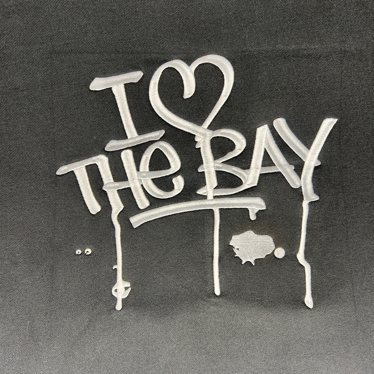 Crew Neck Pull Over - I <3 the bay & Carrousel Horse Rider - Grey