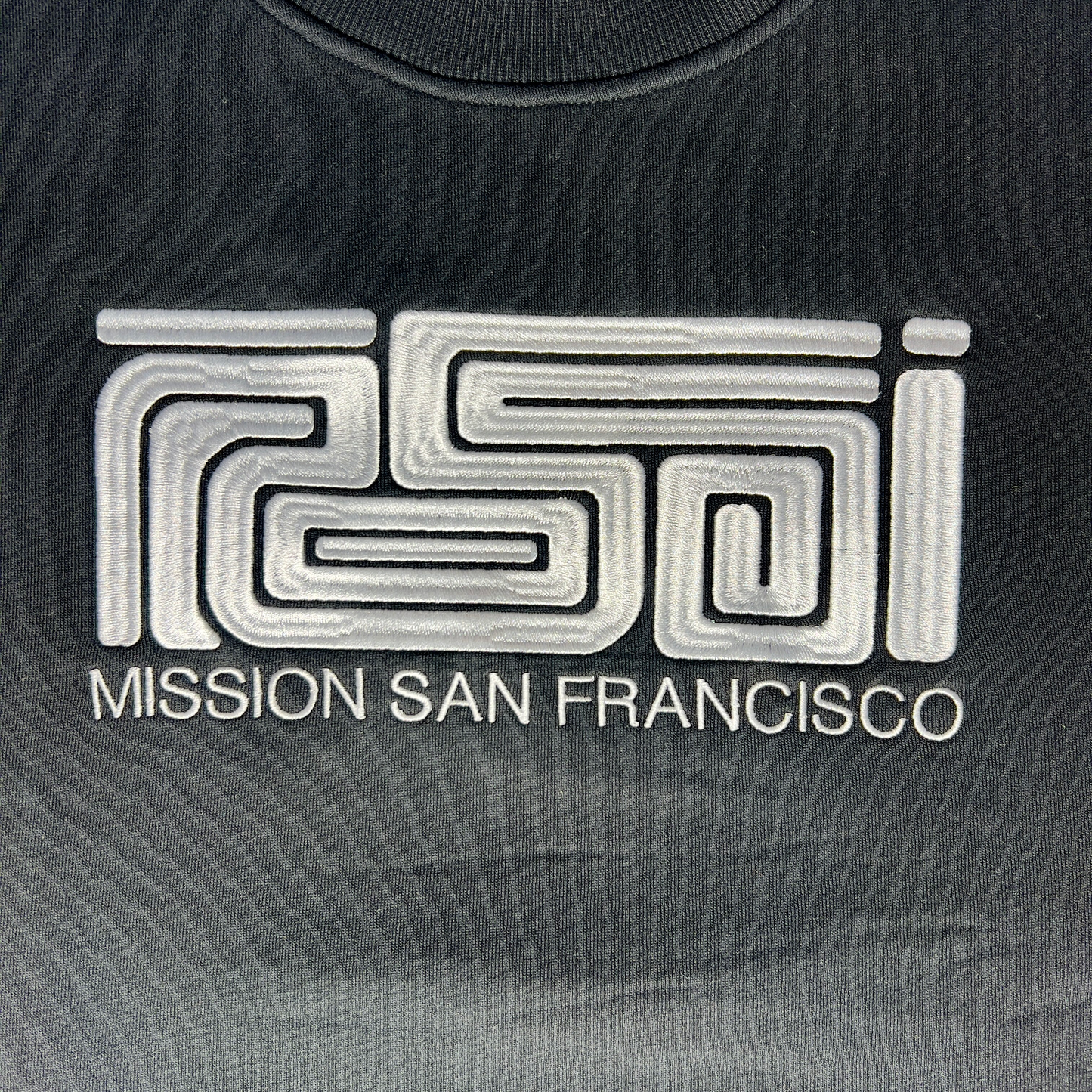 Crew Neck Pull Over - ROSSI MISSION SF MUNI & TAG - Black