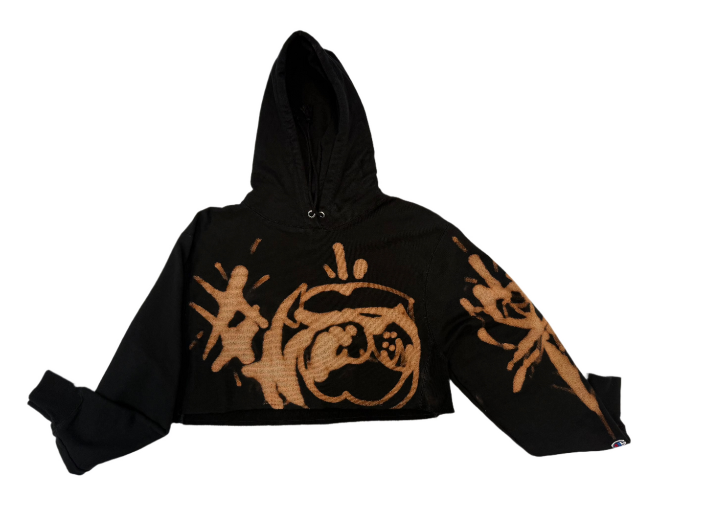 Crop Top Hoodie rizzed by Guez - Dawg (S)