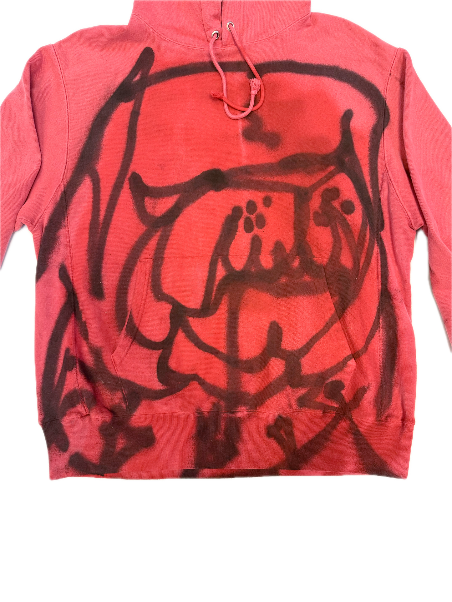 Hoodie rizzed by Guez - Dawg - Red - Adults Large