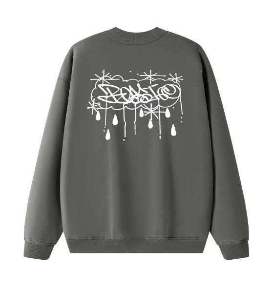 Crew Neck Pull Over - ROSSI MISSION SF MUNI & TAG - Grey