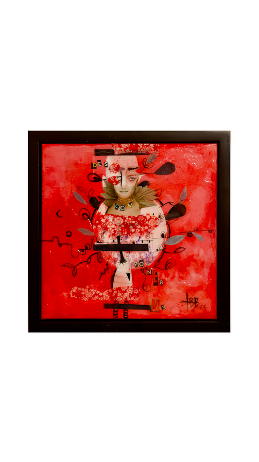 "Red Collage" Adriana Barrera Original
