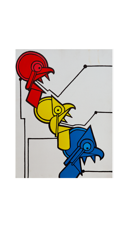 "Birds Mixed Media" Johnny Ace Original