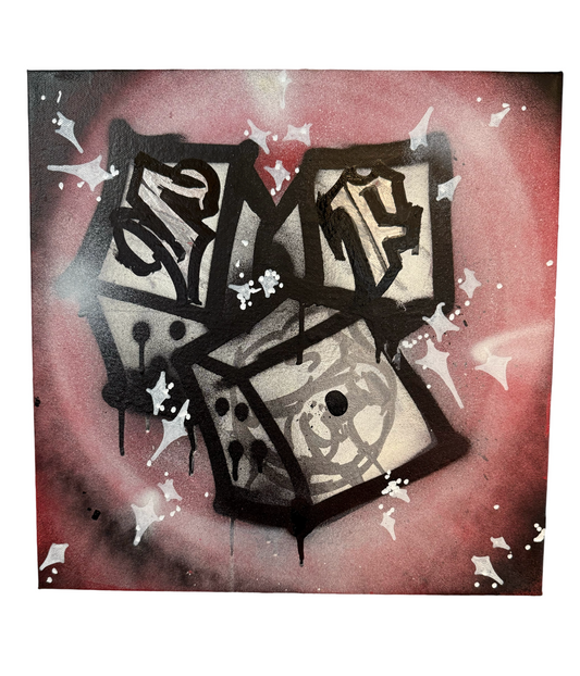 "Spraypainted Dice" Tagged by Guez