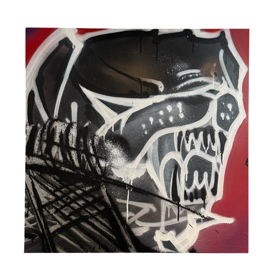 "Spraypainted Barbwired Dawg" Tagged by Guez