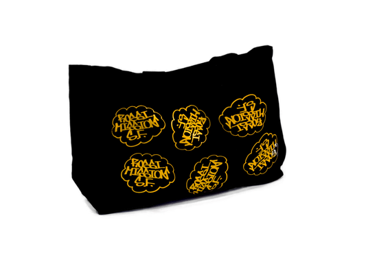 Rossi Logo Tote Bag (Black and Yellow)