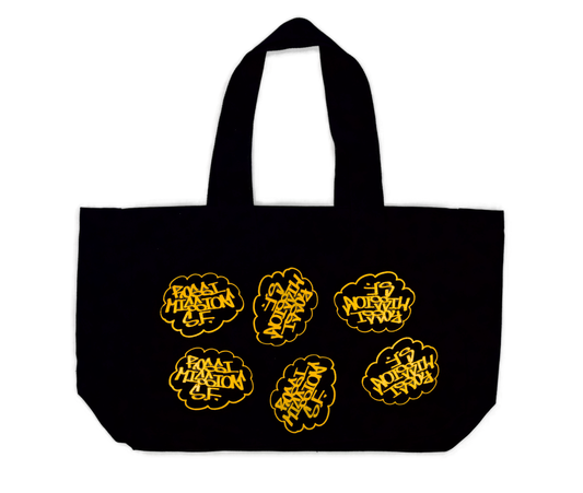 Rossi Logo Tote Bag (Black and Yellow)