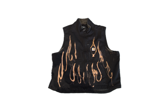 Rugged Outwear Vest Rizzed by Guez - Flames/ Dawg - 2XL