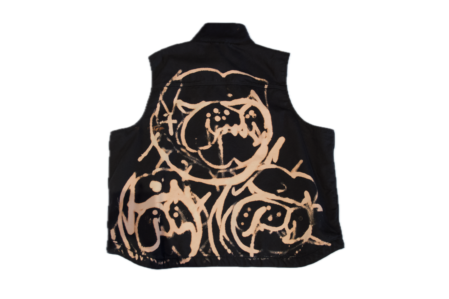 Sleeveless Rugged Outwear Vest rizzed by Guez - Flames / Triple Dawg - Adults Small