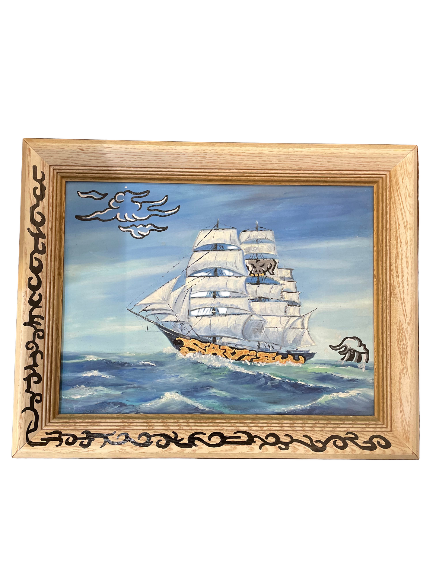 SAVIE Boat on Canvas