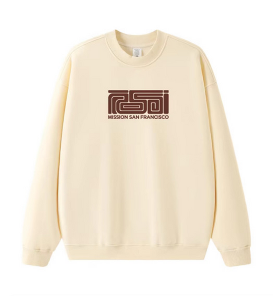 Crew Neck Pull Over - ROSSI MISSION SF MUNI & TAG - Beige