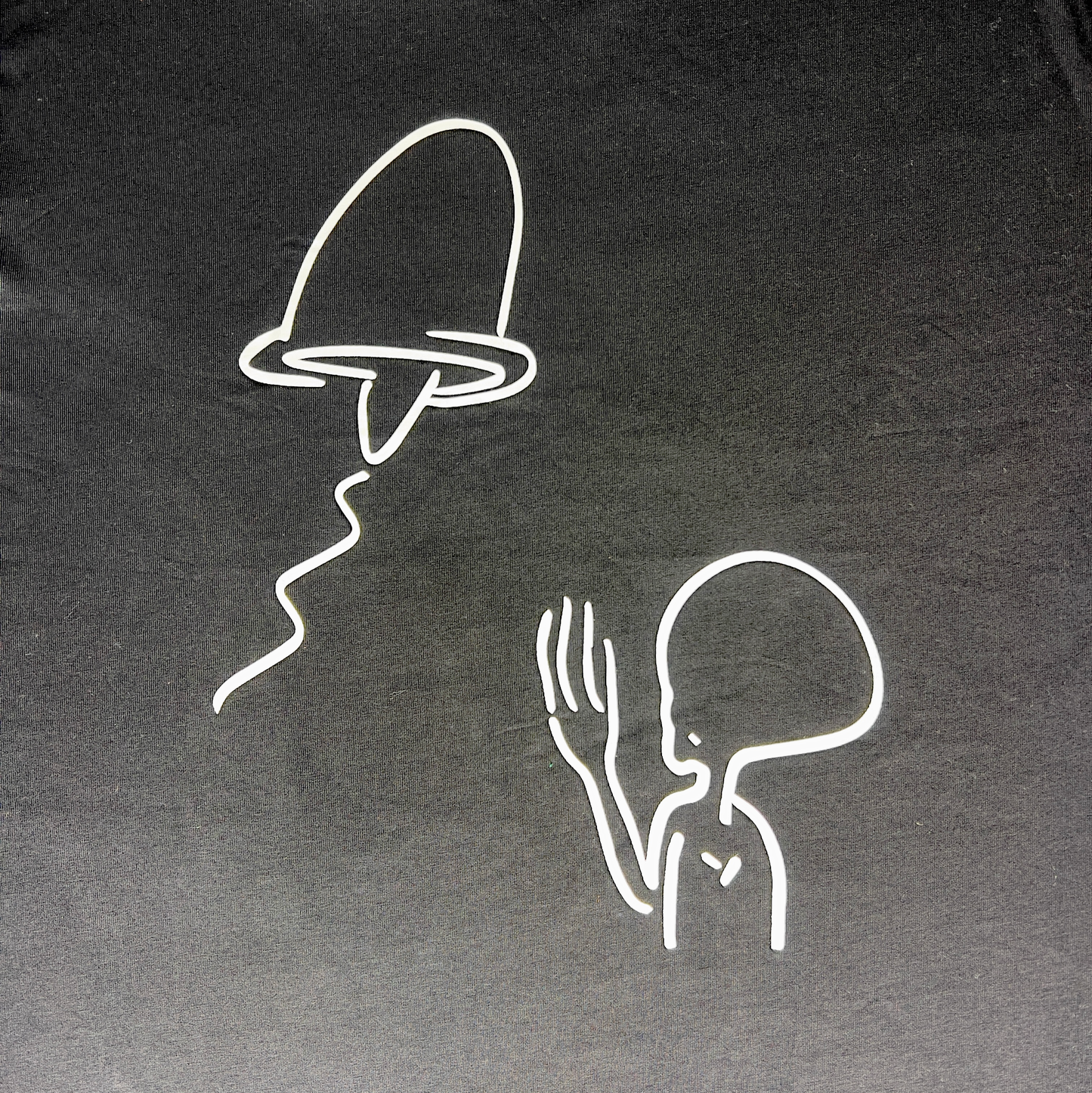 Crew Neck Tee - UFO - Black