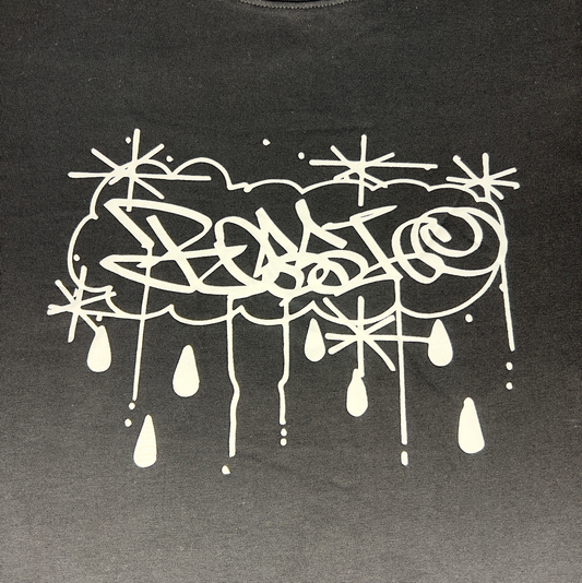 Crew Neck T-Shirt - Rossi Tag - Black