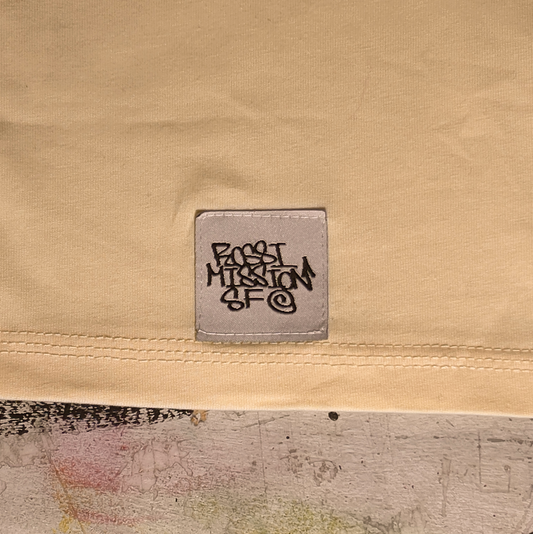 Crew Neck Tee - Colorful Portrait - Beige