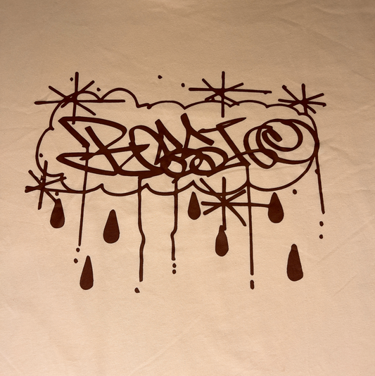 Crew Neck T-Shirt - Rossi Tag - Beige