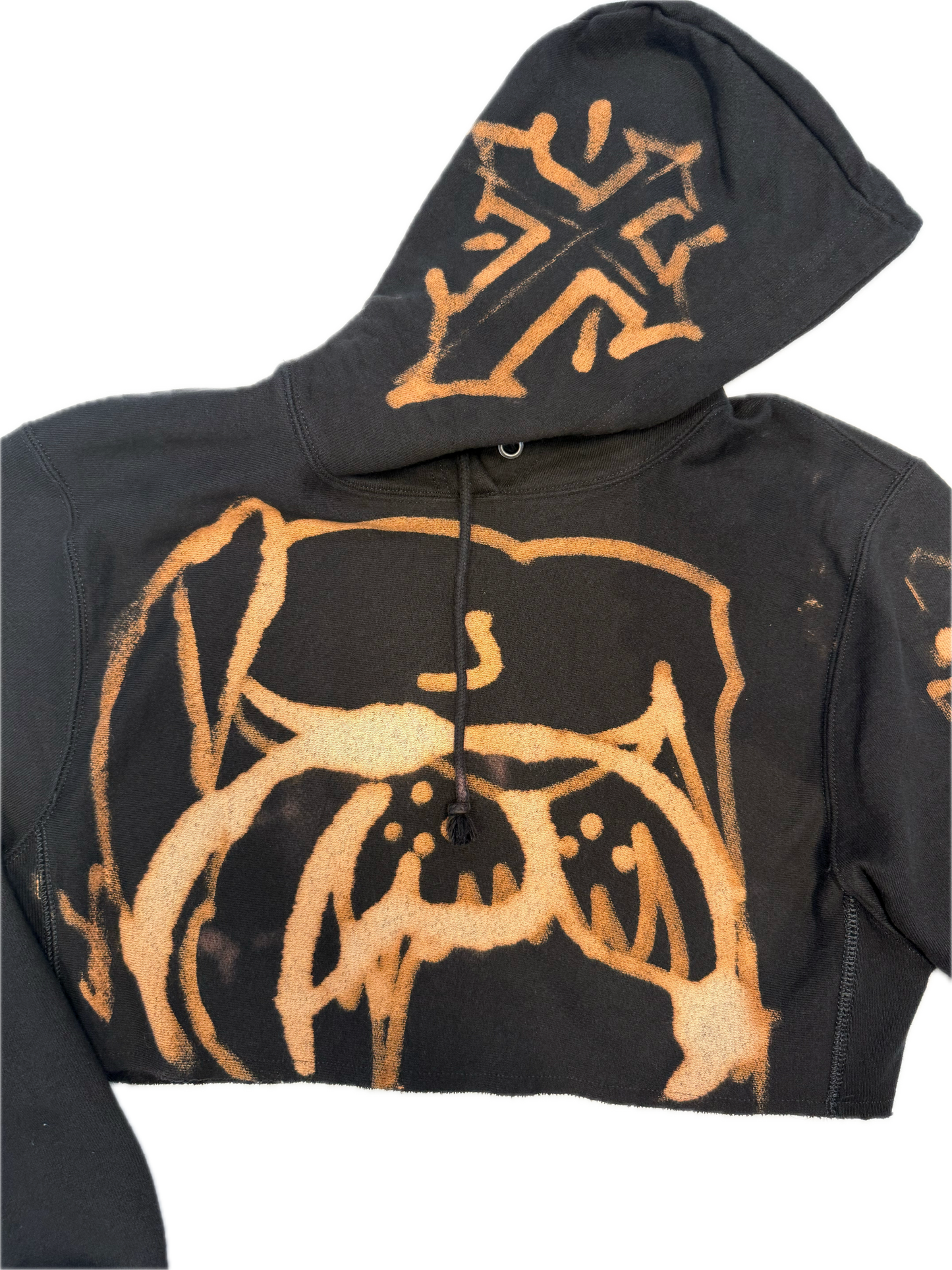 Crop Top Hoodie rizzed by Guez - Dawg/Cross (S)