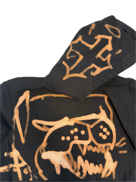 Crop Top Hoodie rizzed by Guez - Dawg/Cross (S)