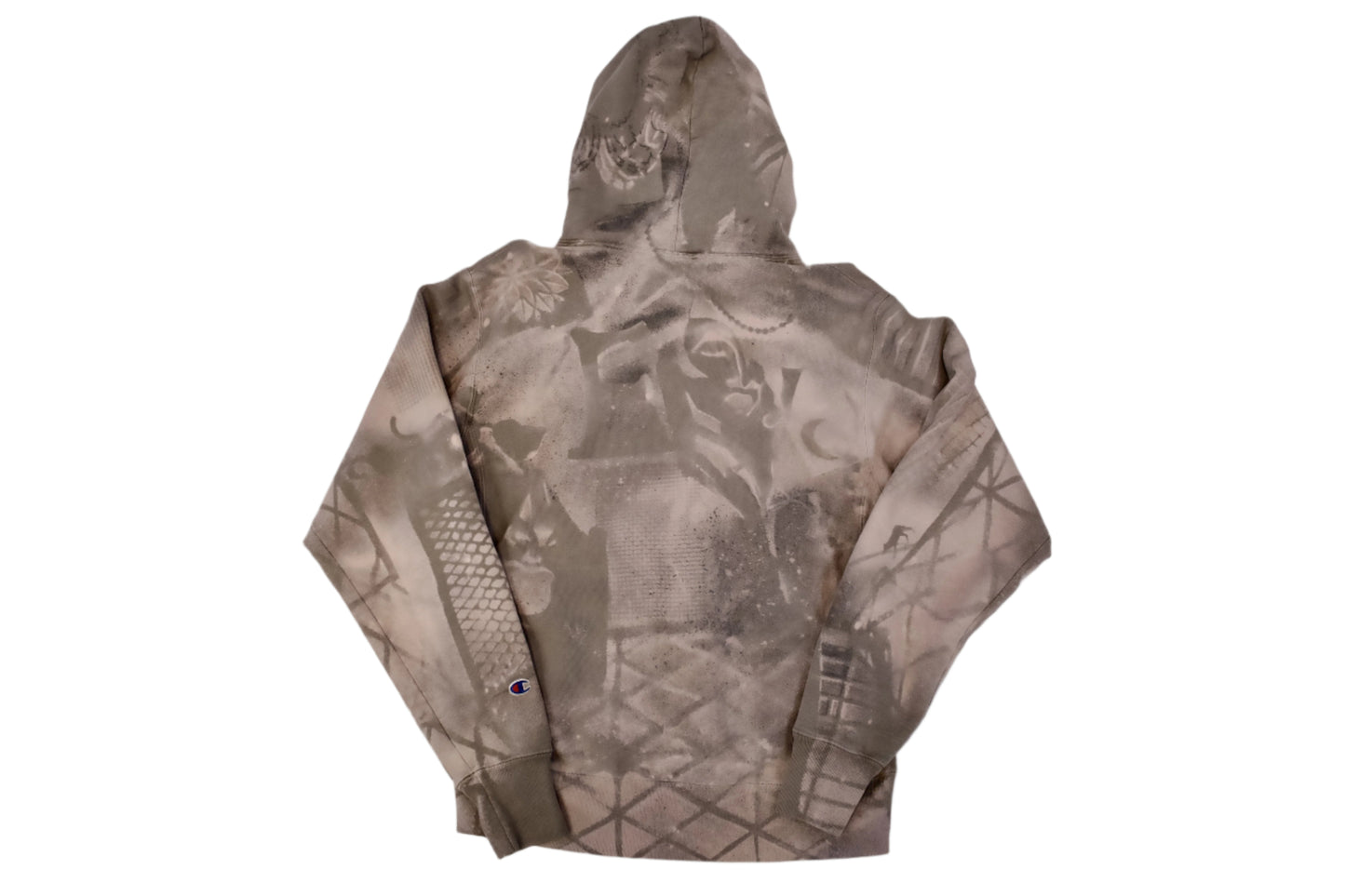 JENKS Custom Screen printed Gray Hoodie