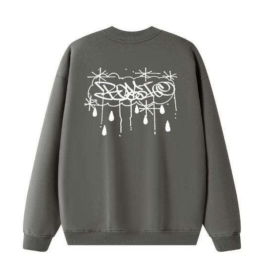 Crew Neck Pull Over - ROSSI MISSION SF MUNI & TAG - Grey