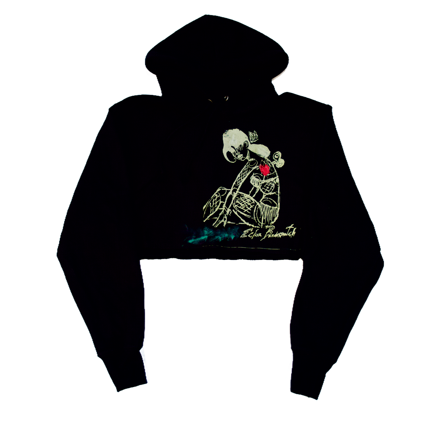 Eclair Bandersnatch Cropped Hoodie