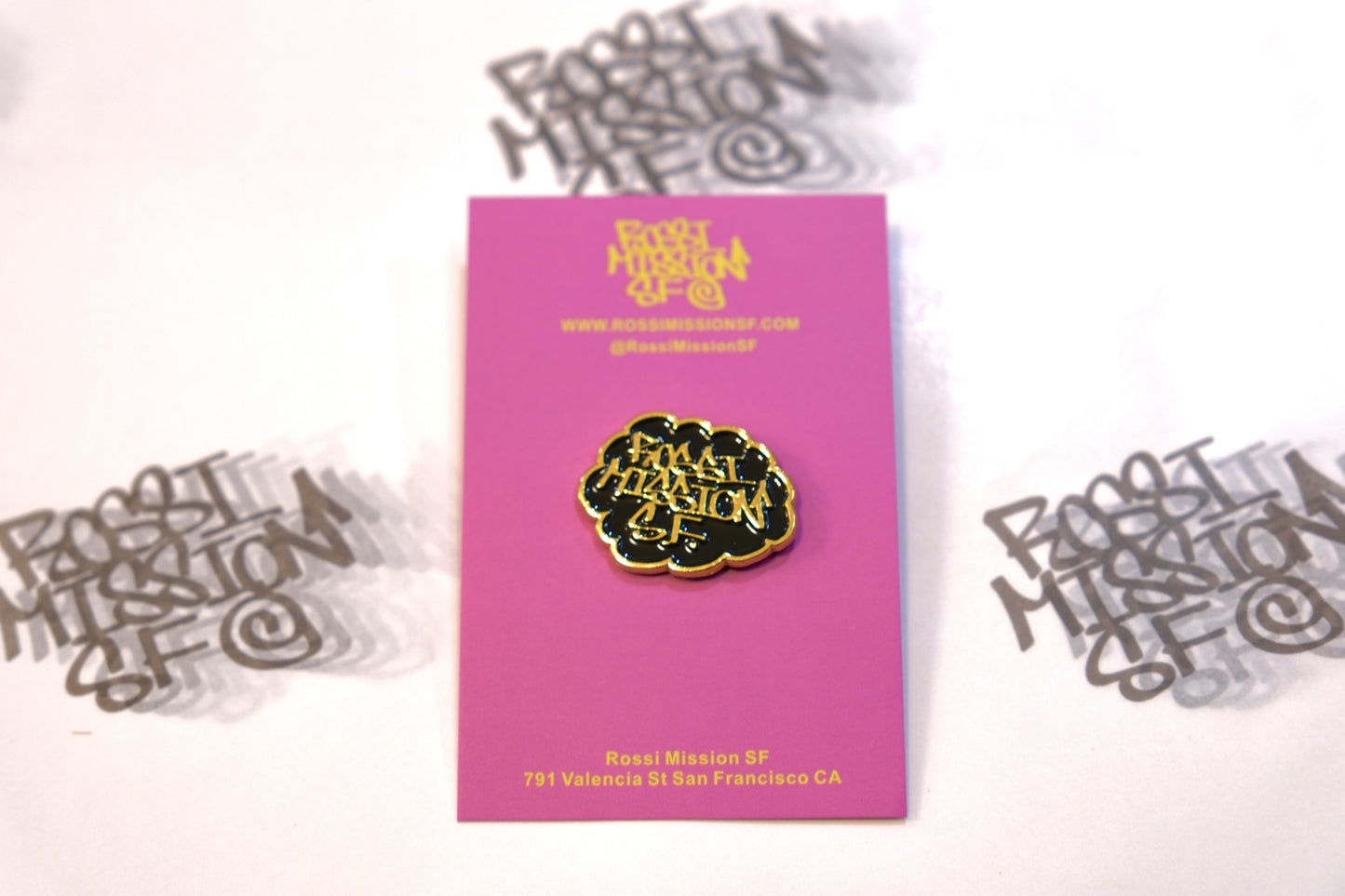 Rossi Gold Logo Pin